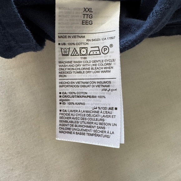 Old Navy Men's Everyday Shirt Textured Short Sleeve Button Up Blue Size XXL - Picture 8 of 13